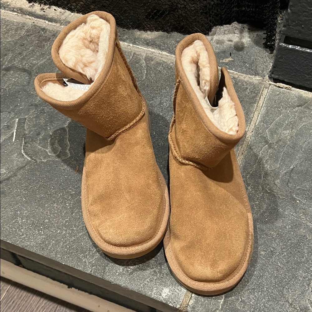 UGG Tan Shearling Winter Boots
